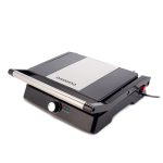 Grill electric, putere 2400W, capac si maner din inox, placi neaderente, suprafa