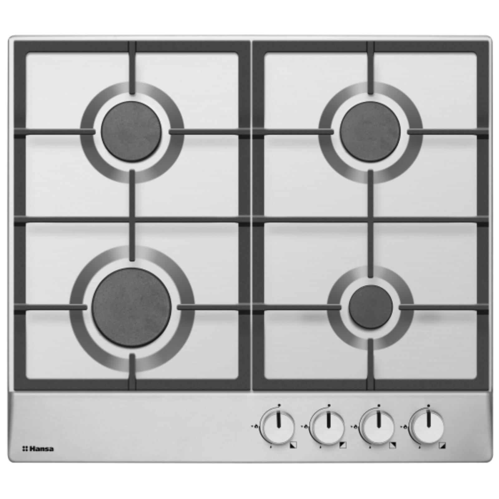 181366_jmrkqsf5f0o6gttm.jpg Plita pe gaz Hansa, 60 cm, comenzi frontale, aprindere electrica, gratare fonta, - imagine 1