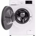 Masina de spalat rufe Daewoo DWD-FV2021-5, motor inverter 7 kg, 1200 rpm, clasa A-10%, 16 programe, butoane touch, usa dubla neagra (PC Cover), culoare Alb - imagine 2