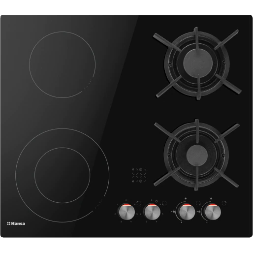 bhms61414030_1_2.png Plita incorporabila mixta Hansa, 60 cm, Gaz/Electric, 2 arzatoare, 2 zone, zona - imagine 1