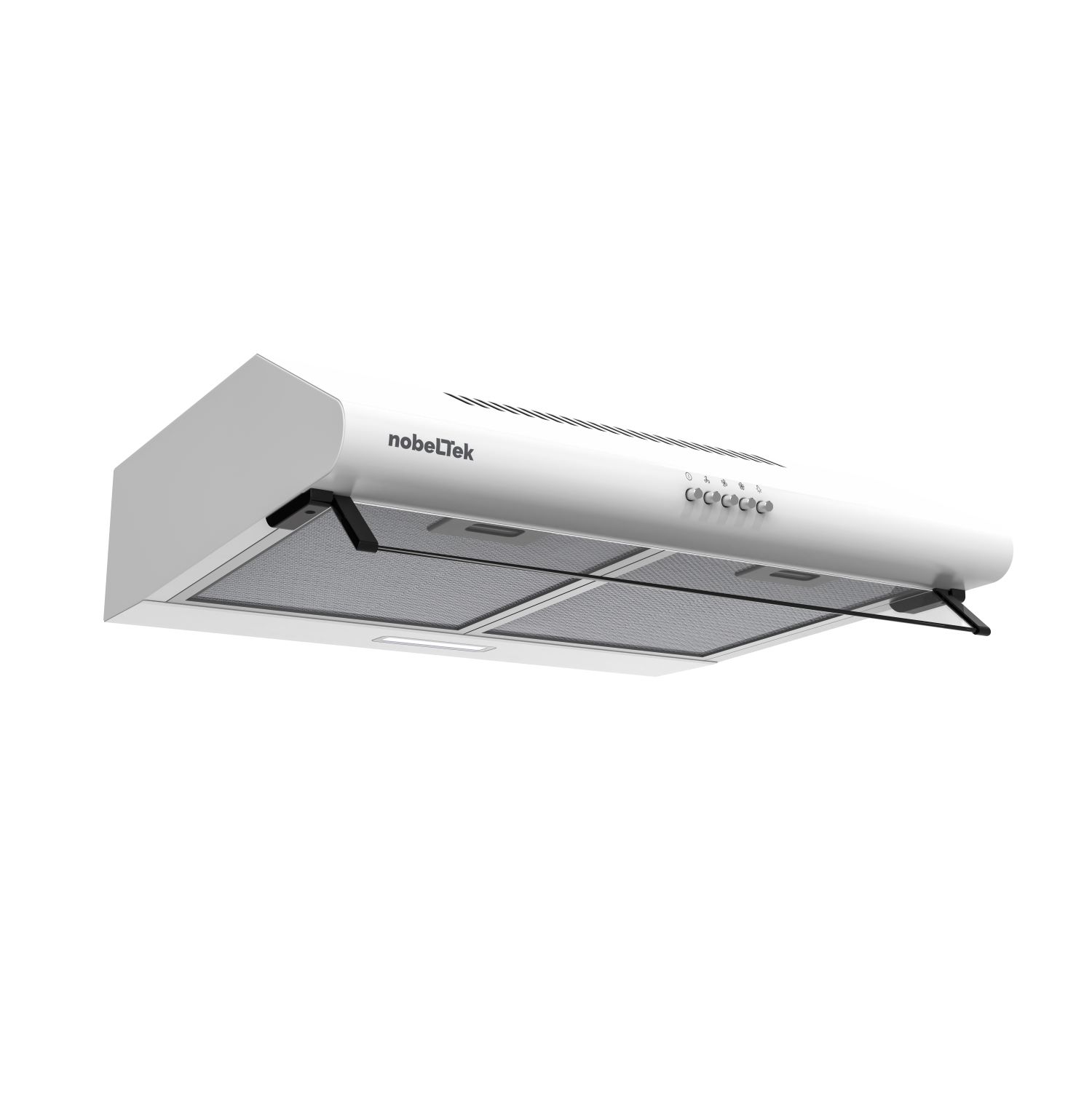 nho-cl60f49w.jpg Hota clasica, 60 cm, 1 motor, 2 filtre aluminiu, lampa led, 400m3, alb - imagine 1