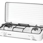 Plita NobeLTek exterior, gaz, 2 arzatoare, gratar emailat, fara sigurata, diuze