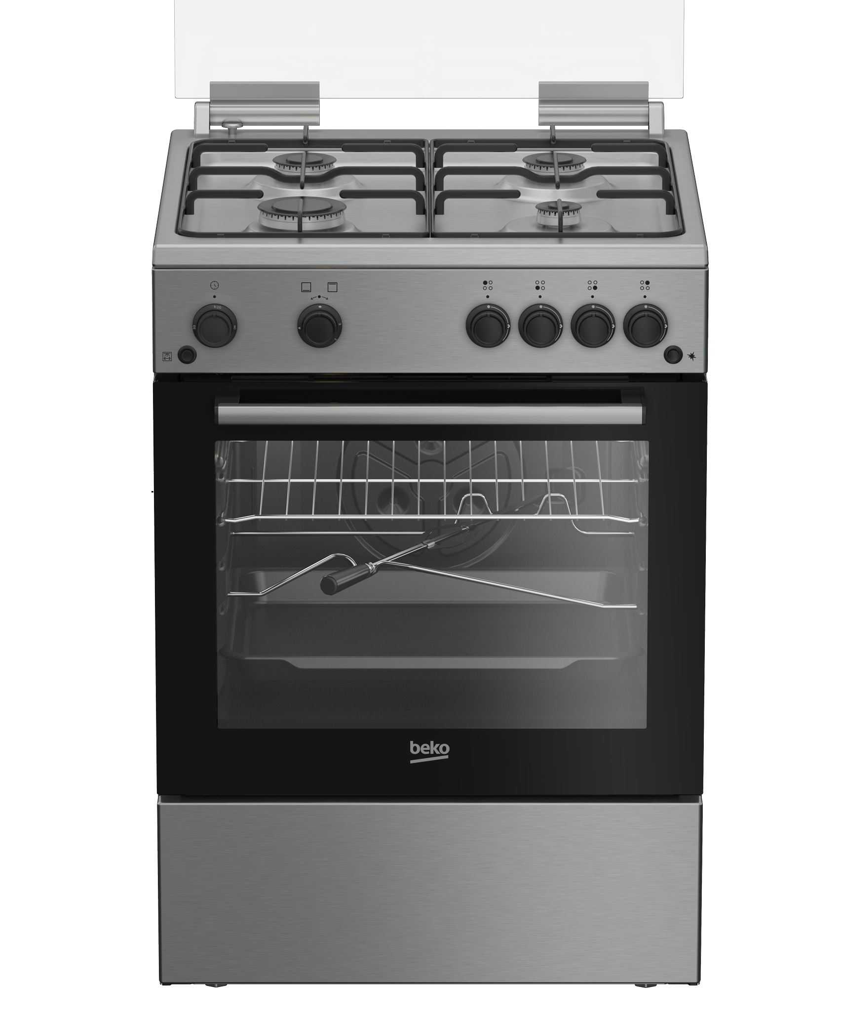 original Aragaz Beko, 4 arzatoare cu eficienta ridicata, aprindere electrica plita si cup - imagine 1