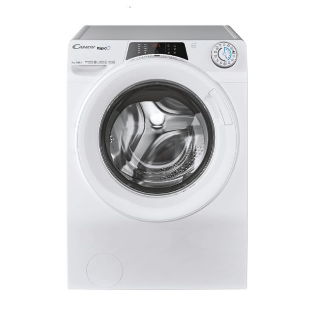 RO 1294DWMT1-S Masina spalat Candy, Rapid"O, frontala, 9kg, 1200rpm, A, alb - imagine 1