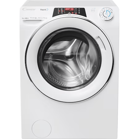 RO14146DWMCT1-S Masina spalat Candy, Rapid'O, frontala, 14kg, 1400 rpm, A, alb, wifi, inverter, - imagine 1